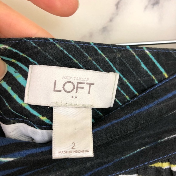 ❤️LOFT Palm Leave A-Line Mini Skirt - Picture 3 of 6